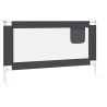 Barrière de sécurité de lit d'enfant Gris foncé 140x25 cm Tissu 