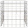 Composteur de jardin 100x100x100 cm en acier galvanisé carré 