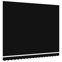 Tissu de Remplacement pour Auvent 4x3.5 m Noir 