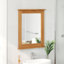 Miroir marron miel 55,5 x 5 x 70 cm Bois massif en pin 