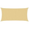 Voile d'ombrage sable 6x3 m 100 % polyester oxford 