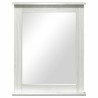 Miroir avec miroir Blanc 55,5 x 5 x 70 cm Bois massif en pin 