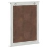 Miroir avec miroir Blanc 55,5 x 5 x 70 cm Bois massif en pin 