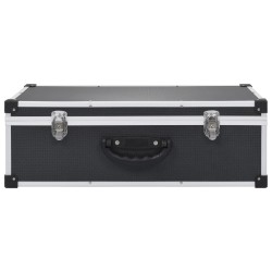 Étui de CD pour 80 CD Aluminium ABS Noir 