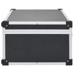 Étui de CD pour 80 CD Aluminium ABS Noir 