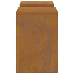 Supports de Plantes Extérieurs Pillar 2 pcs 24x24x35 cm Acier Résistant aux Intempéries 