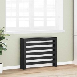 Cache-radiateur Chêne noir 104x20x82 cm Bois d'ingénierie 