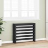 Cache-radiateur Chêne noir 104x20x82 cm Bois d'ingénierie 