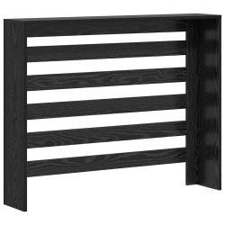 Cache-radiateur Chêne noir 104x20x82 cm Bois d'ingénierie 