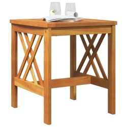 Table d'appoint de jardin Marron 45x45x50 cm en bois d'acacia massif 
