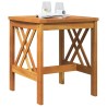 Table d'appoint de jardin Marron 45x45x50 cm en bois d'acacia massif 