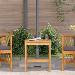 Table d'appoint de jardin Marron 45x45x50 cm en bois d'acacia massif 