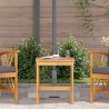 Table d'appoint de jardin Marron 45x45x50 cm en bois d'acacia massif 