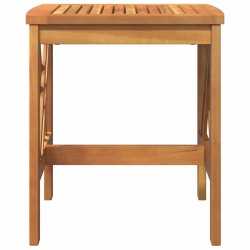 Table d'appoint de jardin Marron 45x45x50 cm en bois d'acacia massif 