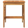 Table d'appoint de jardin Marron 45x45x50 cm en bois d'acacia massif 