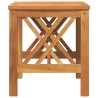 Table d'appoint de jardin Marron 45x45x50 cm en bois d'acacia massif 