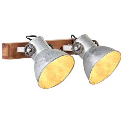 Lampe murale industrielle Argenté 45x25 cm E27 