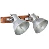 Lampe murale industrielle Argenté 45x25 cm E27 