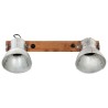 Lampe murale industrielle Argenté 45x25 cm E27 