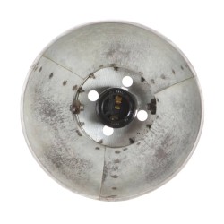 Lampe murale industrielle Argenté 45x25 cm E27 