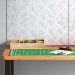 Plaques d'aluminium à damier 4 pcs antidérapantes 50x20 cm 