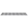 Plaques d'aluminium à damier 4 pcs antidérapantes 50x20 cm 