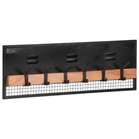 Porte-manteaux mural 90x11x30 cm bois massif de manguier 