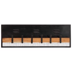 Porte-manteaux mural 90x11x30 cm bois massif de manguier 