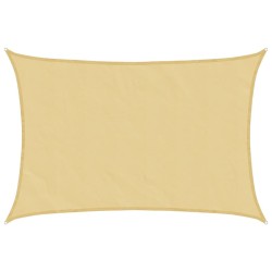 Voile d'ombrage sable 5x3 m 100 % polyester oxford 