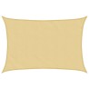 Voile d'ombrage sable 5x3 m 100 % polyester oxford 