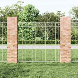 Panneau de clôture en acier blanc 1,7 x 1,2 m 