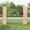 Panneau de clôture gris 1,7 x 1,2 m en acier 