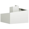 Pot en plastique Blanc Plastique Moyen Incrustations décoratives 