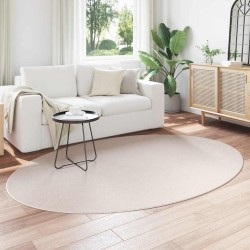 Tapis Couleur sable 160 x 230 cm Polyester 