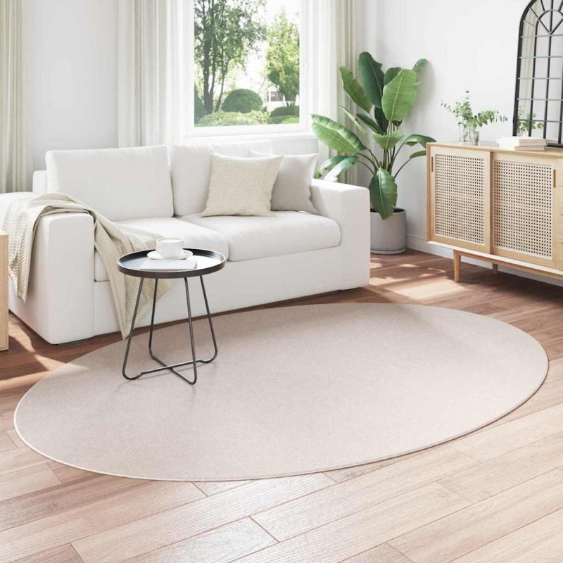 Tapis Couleur sable 160 x 230 cm Polyester 