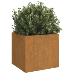 Jardinières 2 pcs 42x40x39 cm acier corten 