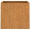 Jardinières 2 pcs 42x40x39 cm acier corten 
