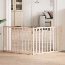 Barrière pour chien pliable 2 panneaux 160 cm bois de peuplier 