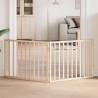 Barrière pour chien pliable 2 panneaux 160 cm bois de peuplier 