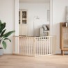 Barrière pour chien pliable 2 panneaux 160 cm bois de peuplier 