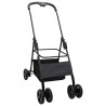 Poussette Pliante pour Animaux Réglable Noir 81 x 47 x 99 cm 