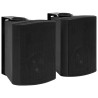 Haut-parleurs stéréo muraux 2 pcs noir intérieur extérieur 100W 