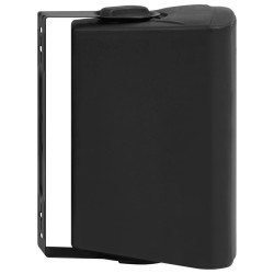 Haut-parleurs stéréo muraux 2 pcs noir intérieur extérieur 100W 