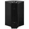 Haut-parleurs stéréo muraux 2 pcs noir intérieur extérieur 100W 