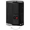 Haut-parleurs stéréo muraux 2 pcs noir intérieur extérieur 100W 