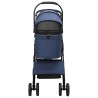 Poussette Pliante pour Animaux Réglable Bleu 81 x 47 x 99 cm 