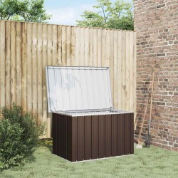 Boîte de rangement de jardin Marron 109x67x65 cm 