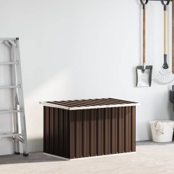 Boîte de rangement de jardin Marron 109x67x65 cm 