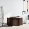 Boîte de rangement de jardin Marron 109x67x65 cm 