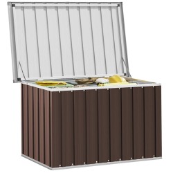 Boîte de rangement de jardin Marron 109x67x65 cm 